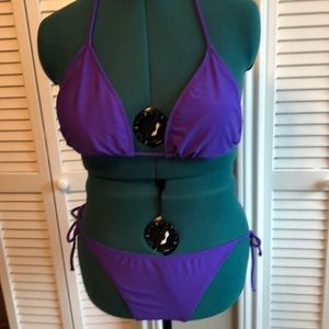 Purple bikini never worn 11/13 size large